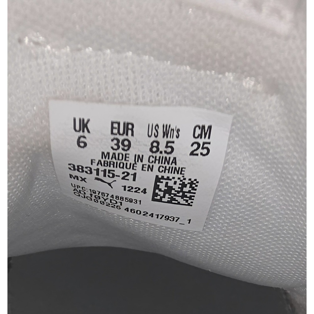 Puma Smash v2 L White Gum Sole Womens Sneakers 383115-21 Size 8.5‎ - Picture 4 of 6